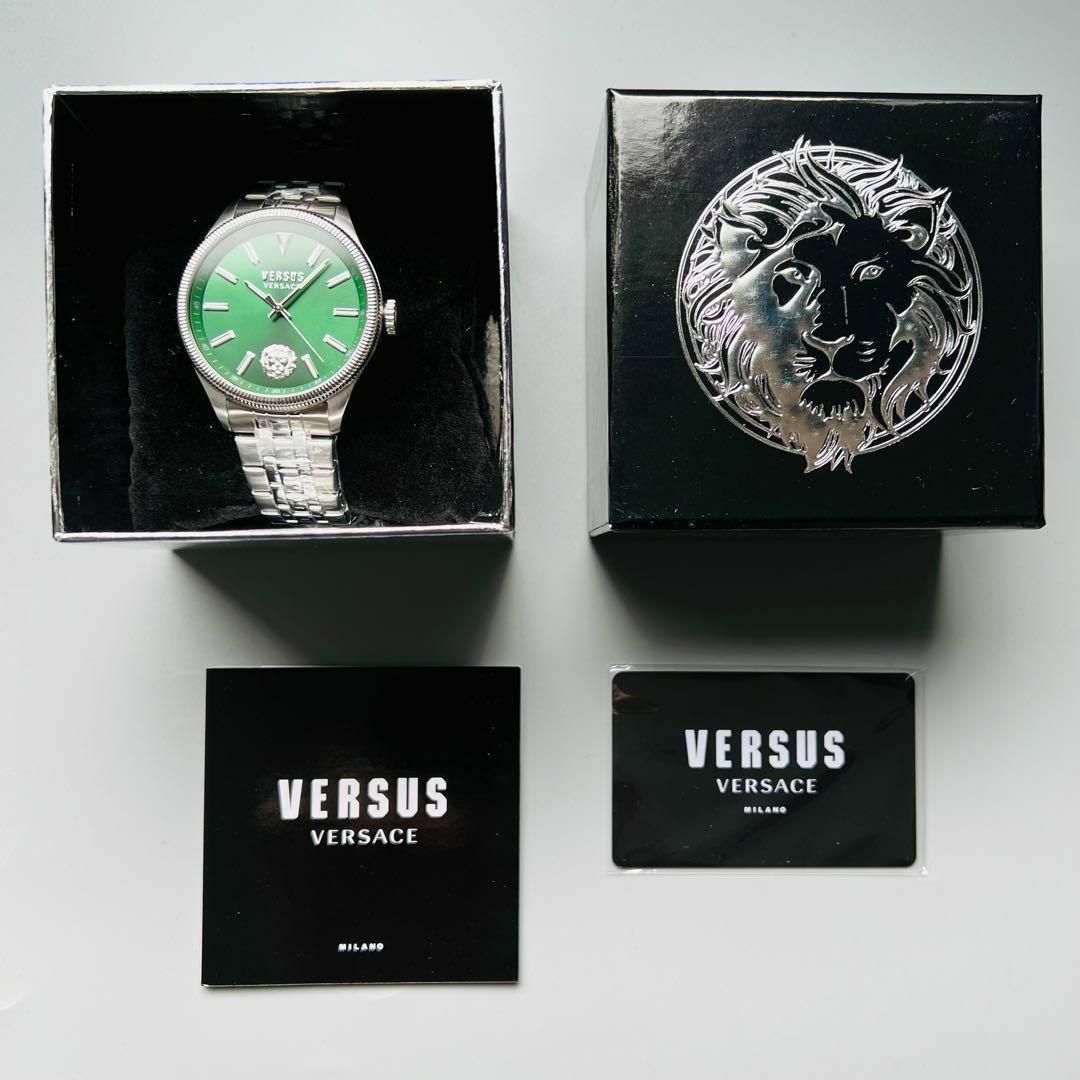 VERSACE - ヴェルサス ヴェルサーチ メンズ 腕時計 グリーン ケース