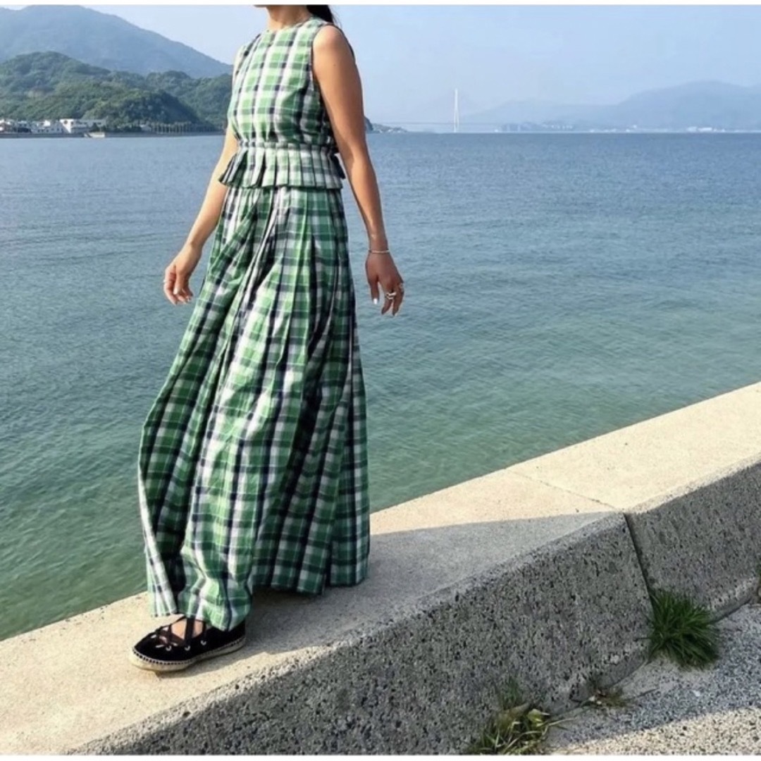 Sorm'86 Dramatic dress Green - ロングワンピース/マキシワンピース