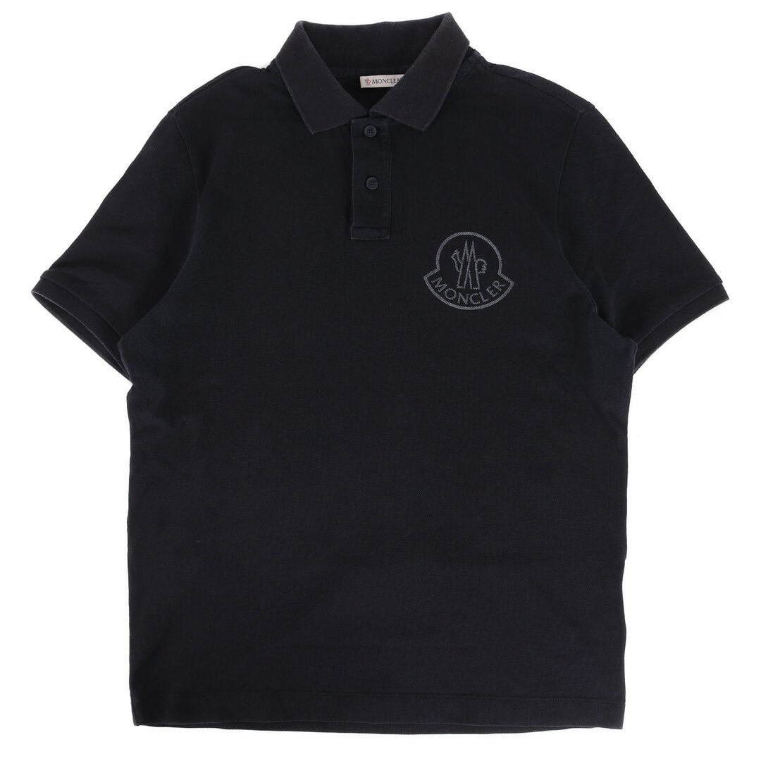 MONCLER モンクレール ポロシャツ サイズ:S 20AW アイコン ロゴ 鹿の子 半袖 ポロシャツ MAGLIA POLO MANICA CORTA F20918A71710 84556 ネイビー 紺 トップス【メンズ】