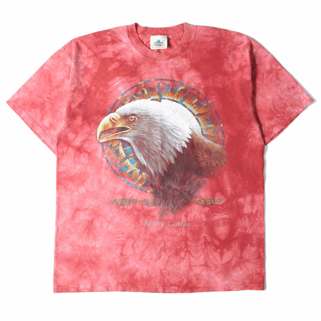 90s 00s ヴィンテージ古着 Vintage Used Tシャツ サイズ:L 90s 00s タイダイ染め イーグル ビッグフェイス アート クルーネック Tシャツ カナダ製 アニマル 動物 鳥 レッド トップス カットソー 半袖 【メンズ】【中古】の通販 by ブランド古着のBEEGLE by BooBee ... 90s ビンテージ アニマル 鳥 Tシャツ アート 動物 Tシャツ