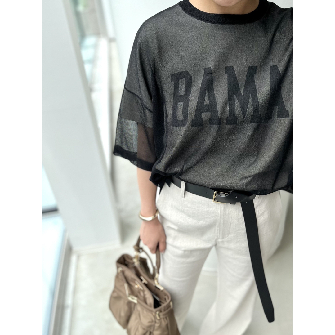 L’Appartement Sheer T-shirts ブラック L'Appartement DEUXIEME CLASSE - L'Appartement Sheer T-shirt