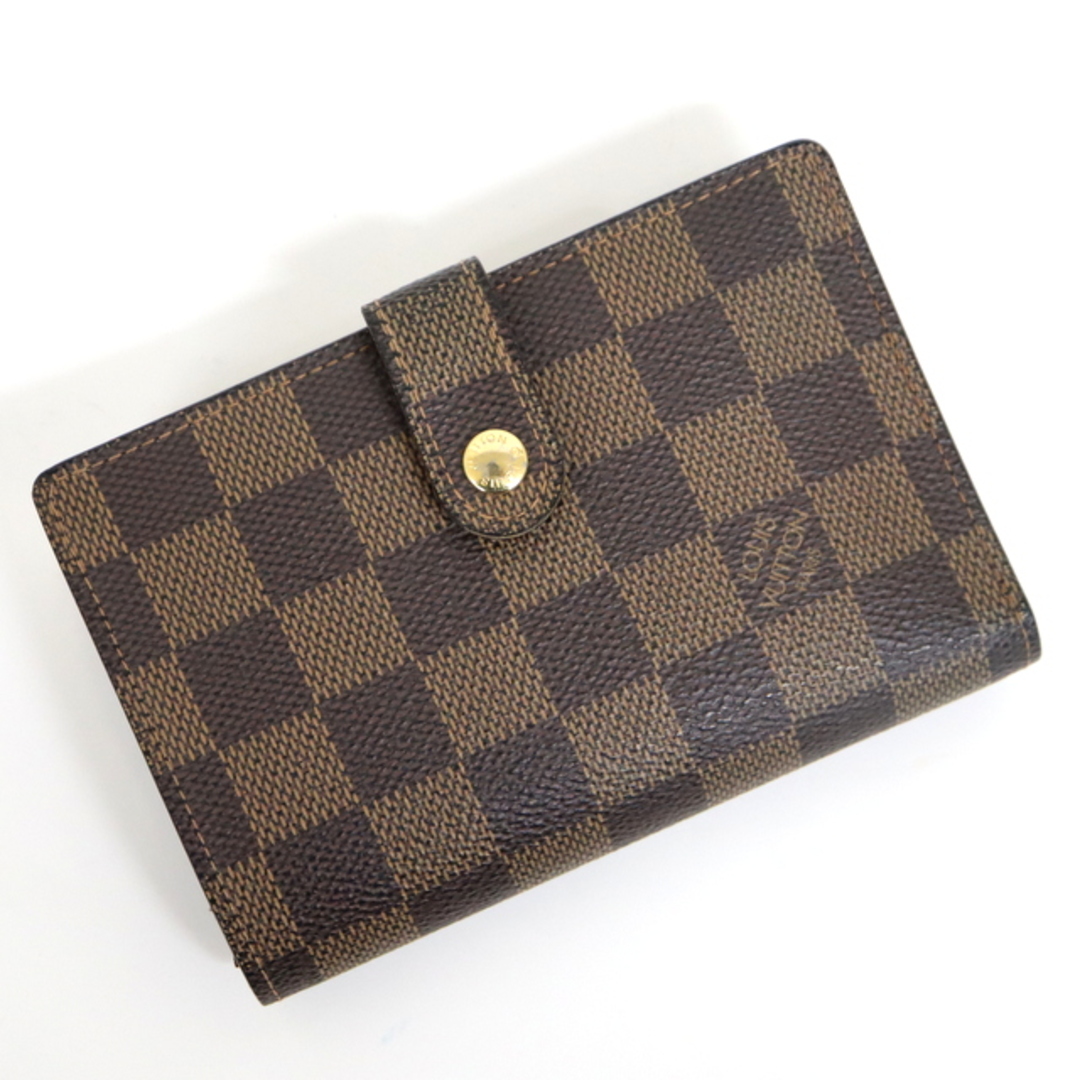 【LOUIS VUITTON】ルイヴィトン ポルトフォイユ ヴィエノワ 二つ折り財布 ダミエ エベヌ N61663 MI1008/ar1120