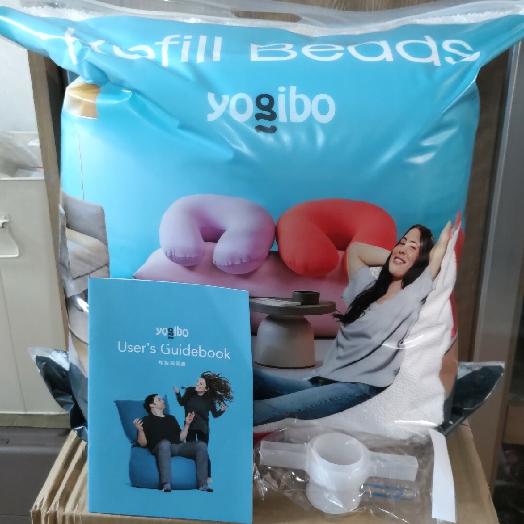 【新品】750g Yogibo ヨギボー 補充ビーズ ビーズクッション インテリア/住まい/日用品のソファ/ソファベッド(ビーズソファ/クッションソファ)の商品写真
