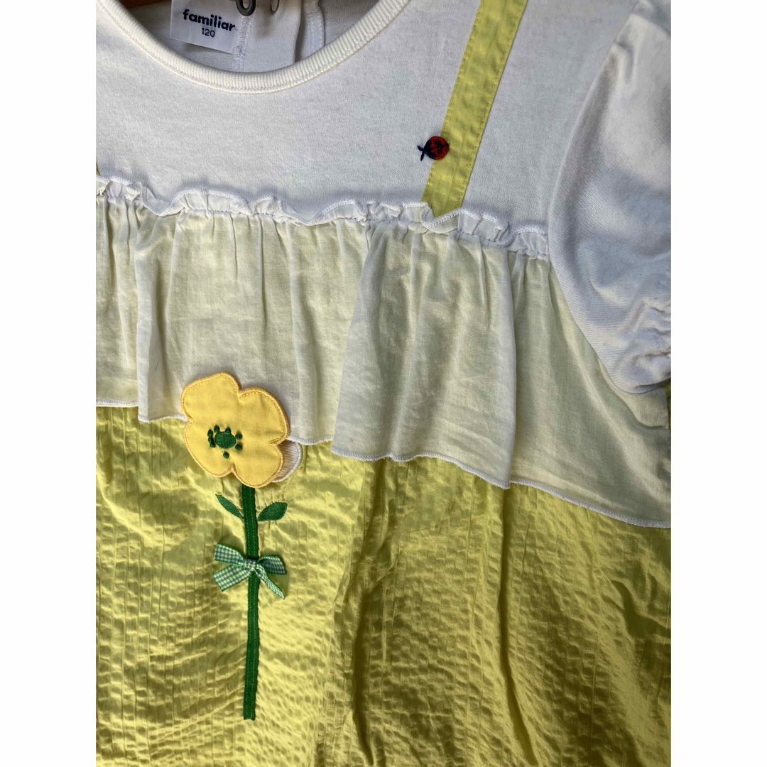 familiar(ファミリア)のファミリア  お花とてんとう虫  tシャツ キッズ/ベビー/マタニティのキッズ服女の子用(90cm~)(Tシャツ/カットソー)の商品写真