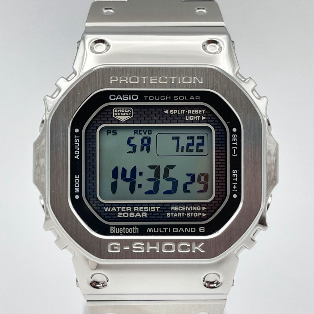 CASIO G-SHOCK フルメタル シルバー GMW-B5000D-1JF