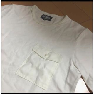 ビームス(BEAMS)のBEAMSオフホワイトコットンポケT(Tシャツ/カットソー(半袖/袖なし))