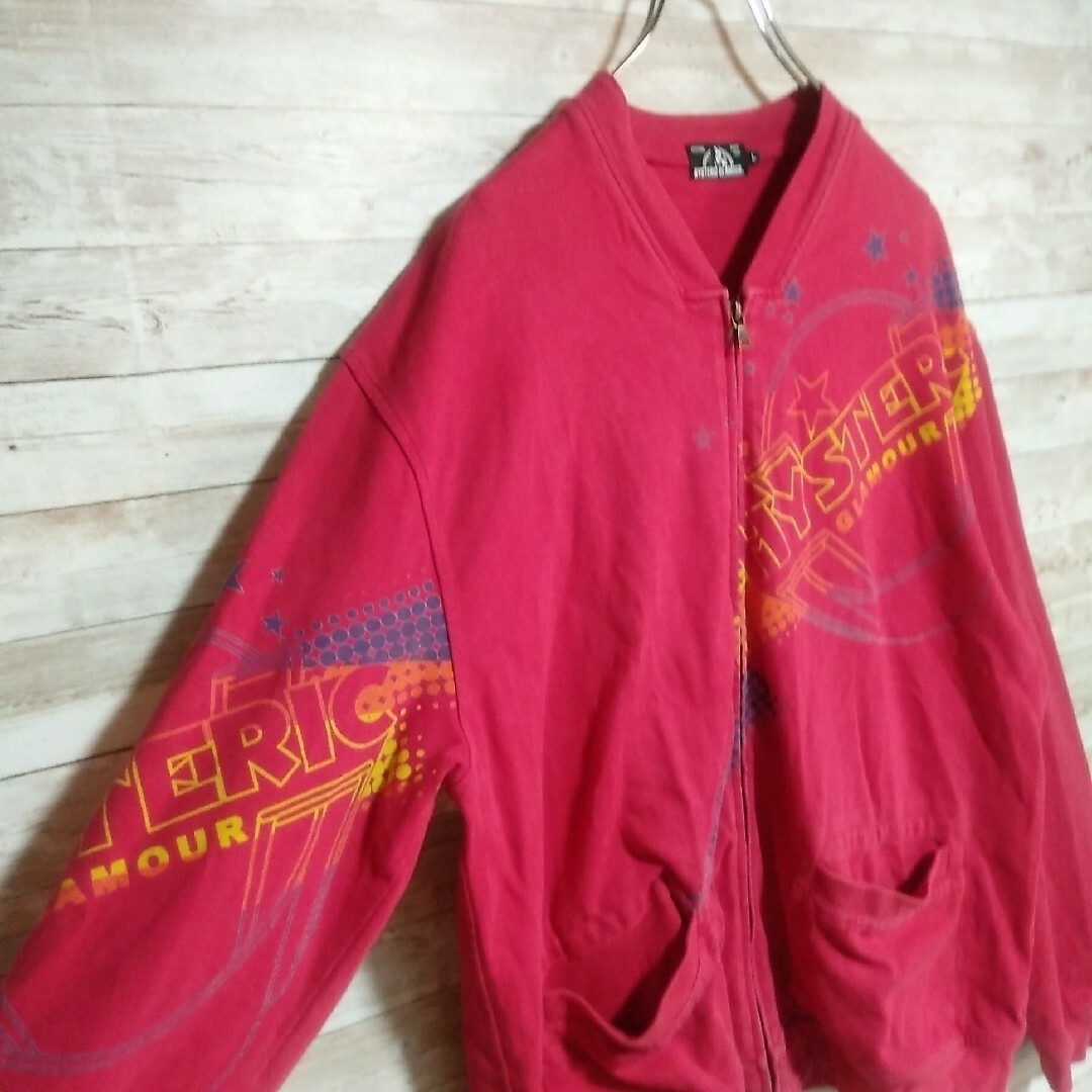 希少】HYSTERIC GLAMOUR ヒスガール ビッグロゴブルゾン レッド-