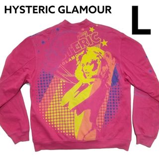 ヒステリックグラマー(HYSTERIC GLAMOUR)の【希少】HYSTERIC GLAMOUR ヒスガール ビッグロゴブルゾン レッド(ブルゾン)