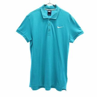 ナイキ(NIKE)のナイキ 半袖 ポロシャツ XL グリーン NIKE 鹿の子地 レディース 【中古】  【230722】(ポロシャツ)