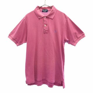 ポロシャツ　リメイク　　淡いピンク