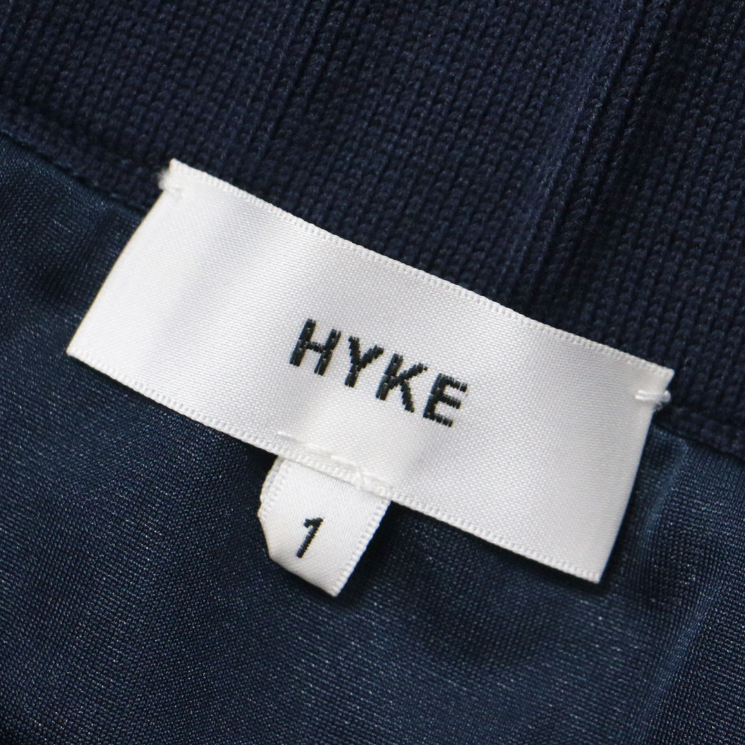 HYKE(ハイク)のHYKE ハイク スカート タイトスカート ボトムス ネイビー 紺 1(S) ニット素材 ひざ丈 シルク コットン 綿 大人女子 きれいめ 上品 オフィス カジュアル 着回し ブランド シンプル 無地 日本製【レディース】【中古】 レディースのスカート(ひざ丈スカート)の商品写真