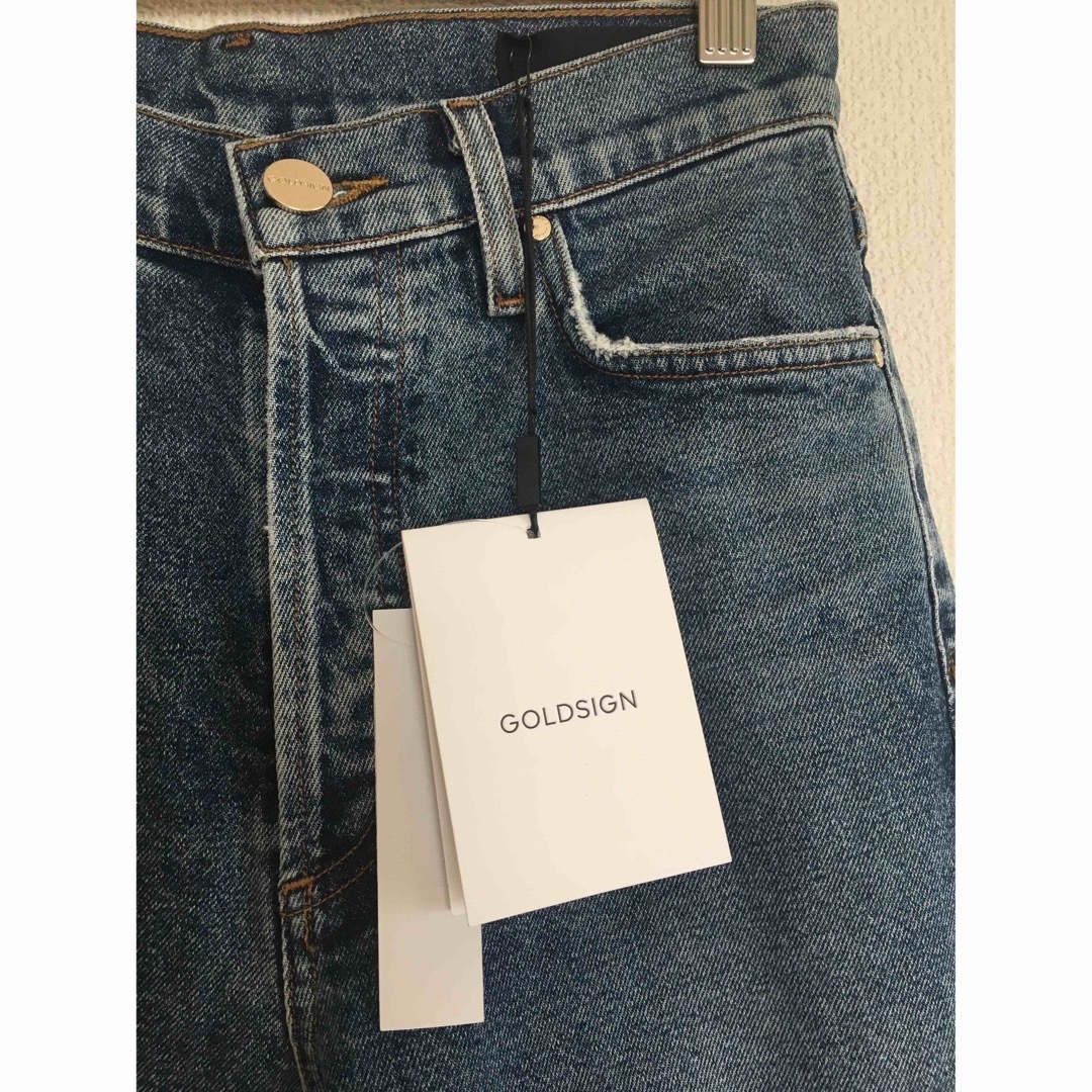 新品！GOLDSIGN the high rise slim jeansパンツ