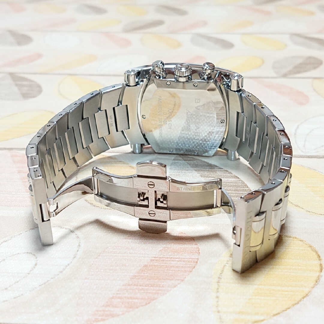美品【ブルガリ アショーマ  BVLGARI】メンズ腕時計 クロノグラフ 正規品