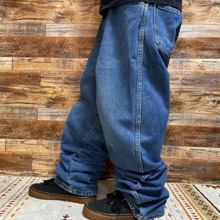 Dickies - ディッキーズデニムジーパンw38オーバーサイズ青ブルー極太