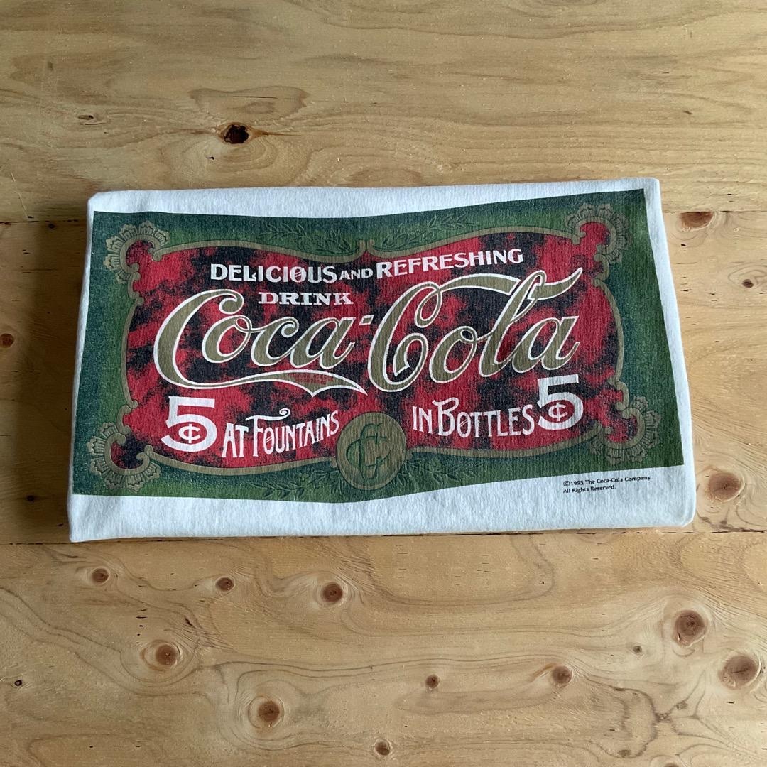 90s VINTAGE -COCA-COLA- TEE MADE IN USA