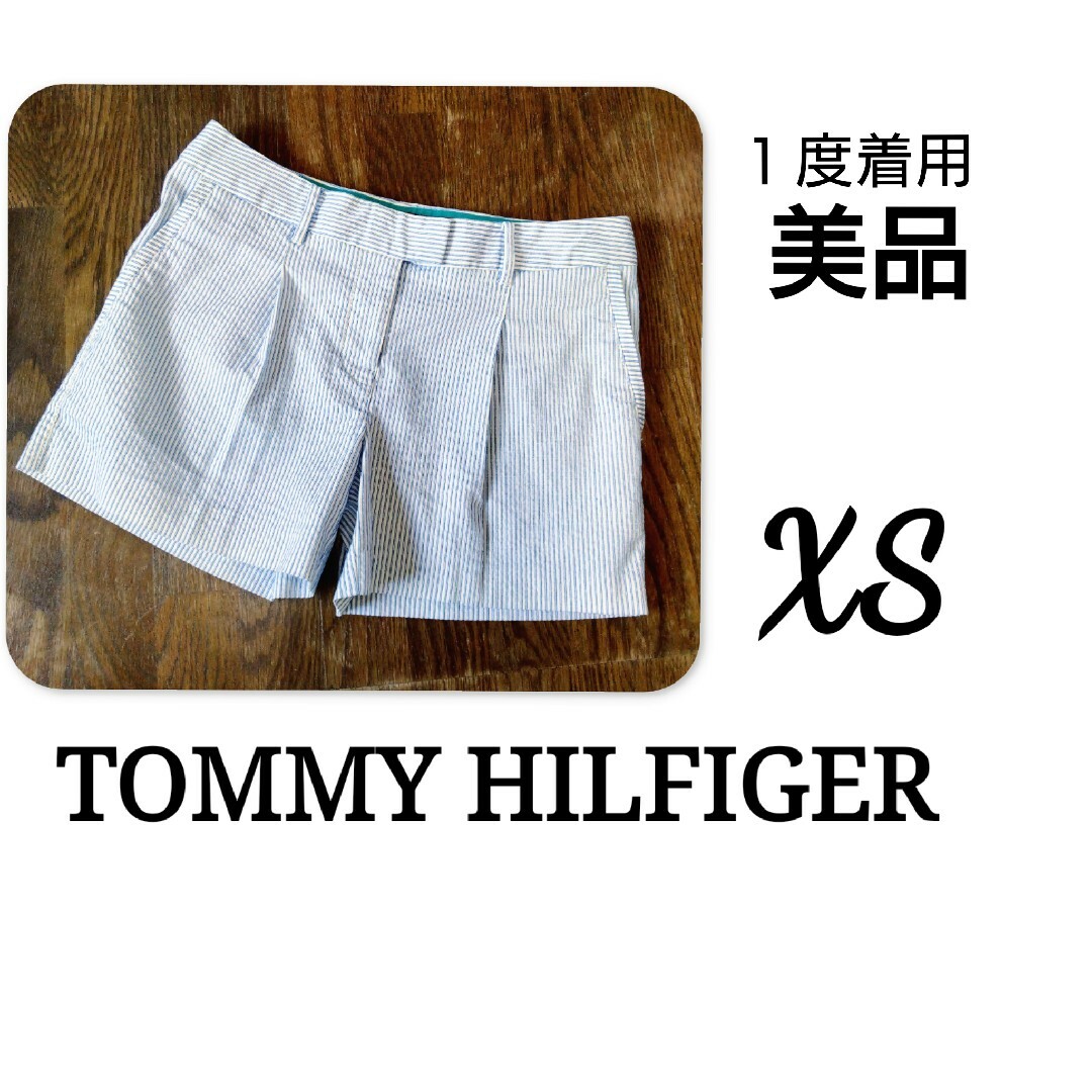 TOMMY HILFIGER(トミーヒルフィガー)の【 美品 】　TOMMY HILFIGER　ショートパンツ　ストライプ レディースのパンツ(ショートパンツ)の商品写真