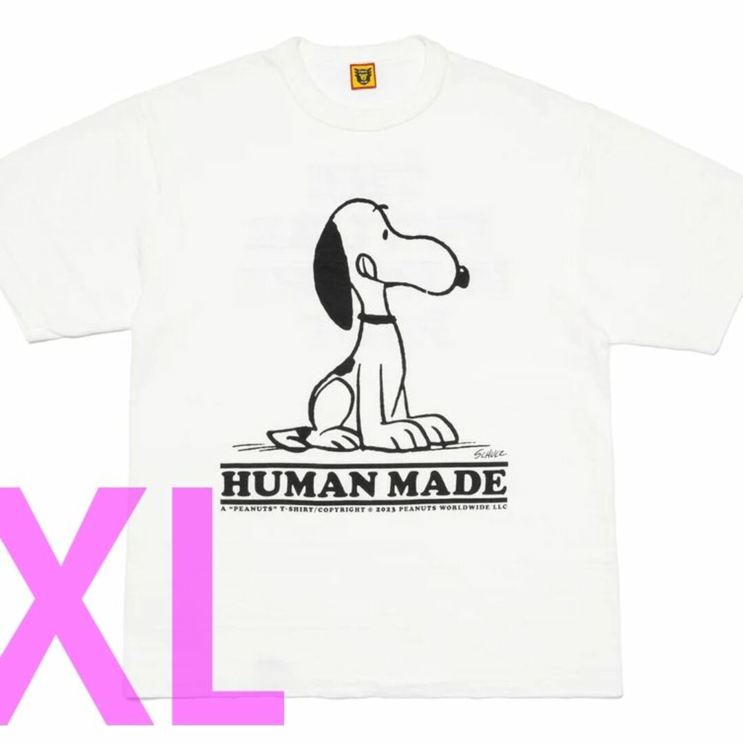 HUMAN MADE(ヒューマンメイド)の【XL】HUMAN MADE PEANUTS T-SHIRT #1 WHITE メンズのトップス(Tシャツ/カットソー(半袖/袖なし))の商品写真