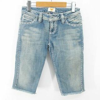 アンティークデニム(ANTIK DENIM)のアンティックデニム デニムパンツ ジーンズ 膝丈 ハーフパンツ 25 青 綿(デニム/ジーンズ)