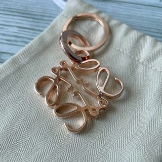 LOEWE - LOEWE ロエベ アナグラム キーリング ローズゴールド 現行販売