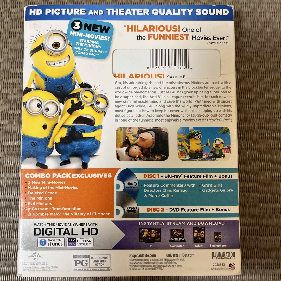 ミニオン(ミニオン)のミニオンのアメリカ版ブルーレイ&DVDのセットです エンタメ/ホビーのDVD/ブルーレイ(アニメ)の商品写真