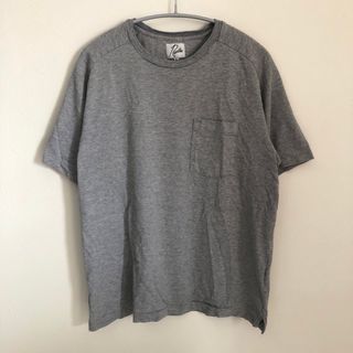 ニードルス(Needles)のNEEDLES ニードルス 無地 半袖 ポケット Tシャツ グレー Lサイズ(Tシャツ/カットソー(半袖/袖なし))