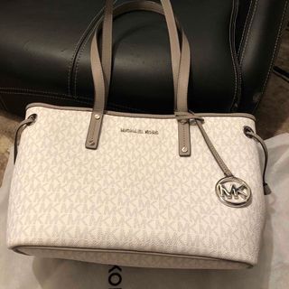 マイケルコース(Michael Kors)の値下げ 確実正規品 MICHEAL KORS バッグ グレー×ホワイト(ハンドバッグ)