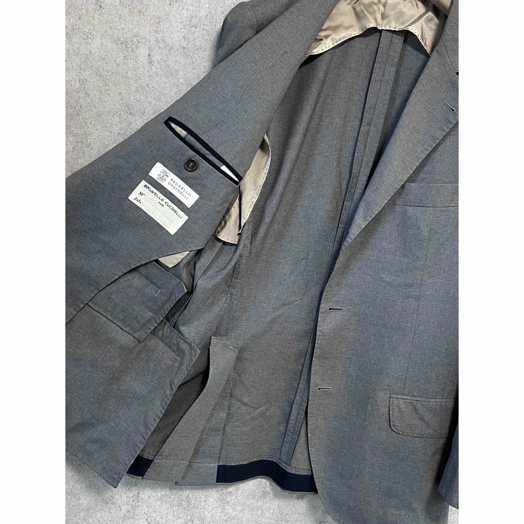 【BRUNELLO CUCINELLI】定価約50万円 ウールシルクJKT 46