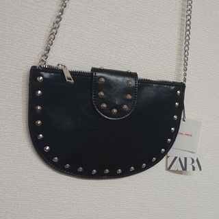 ザラ(ZARA)の新品　未使用　ZARA　ショルダーバッグ　スタッズ(ショルダーバッグ)