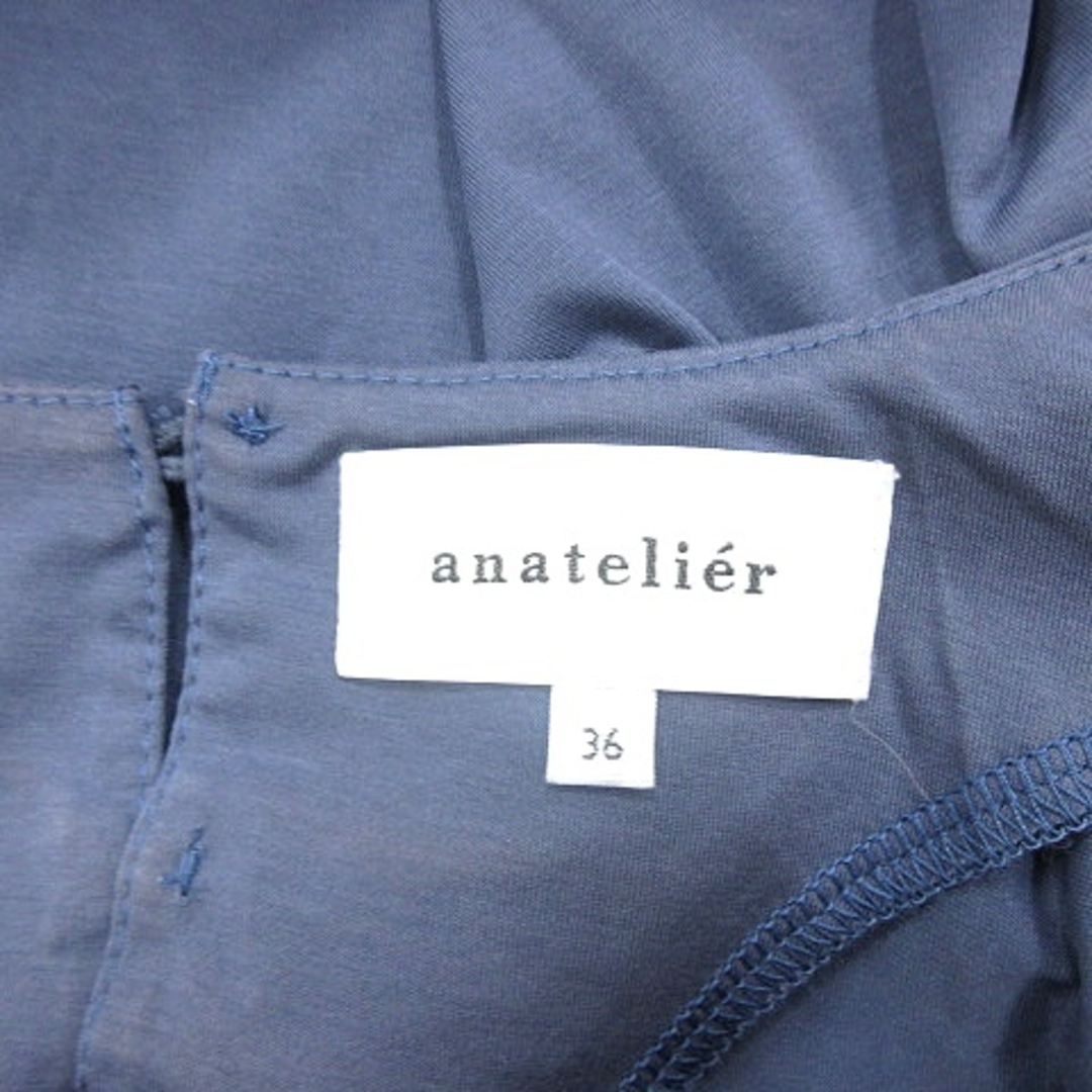 anatelier(アナトリエ)のアナトリエ カットソー クルーネック フレンチスリーブ 36 青 ブルー /AU レディースのトップス(その他)の商品写真