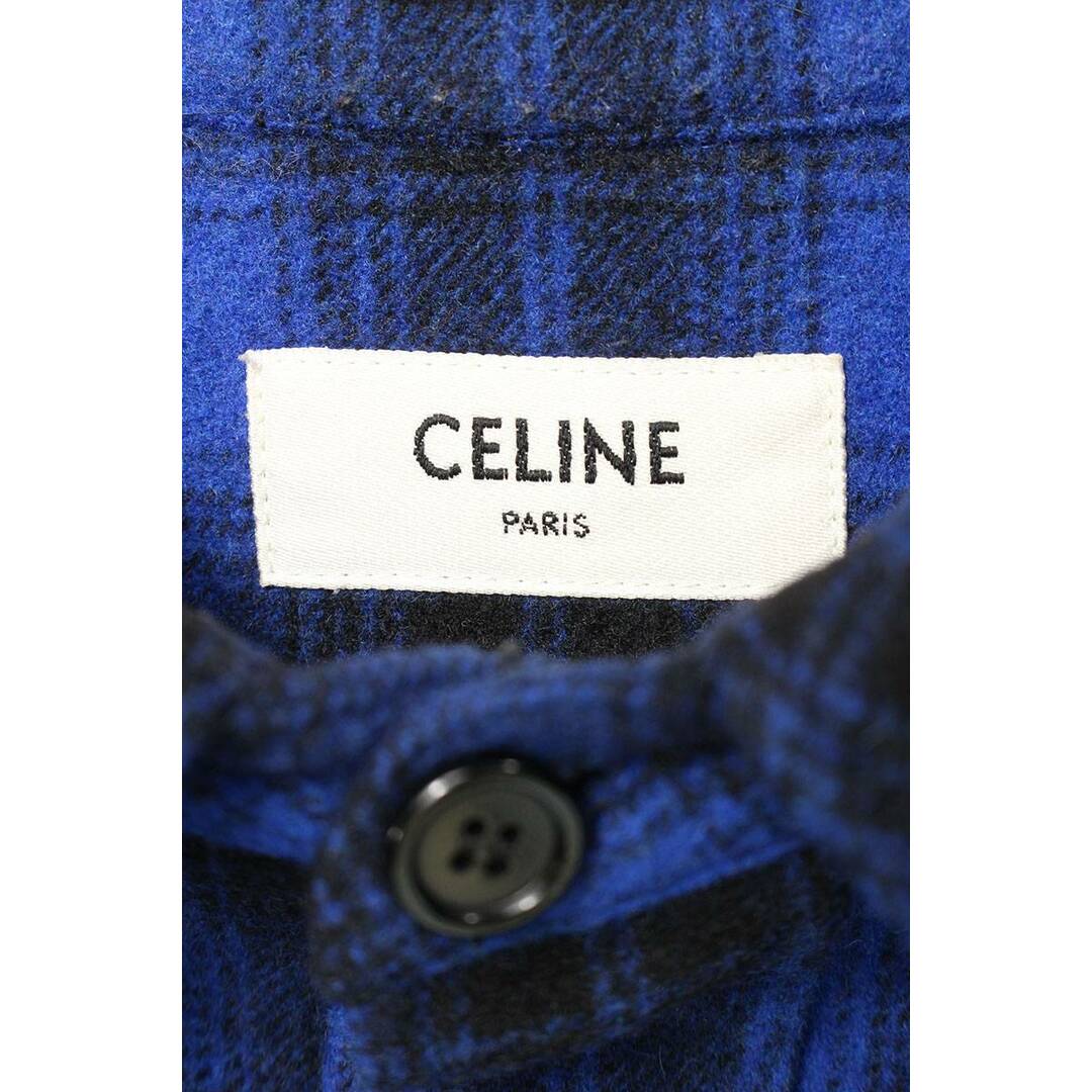 セリーヌ オム バイ エディスリマン オンブレチェックシャツ 37 CELINE