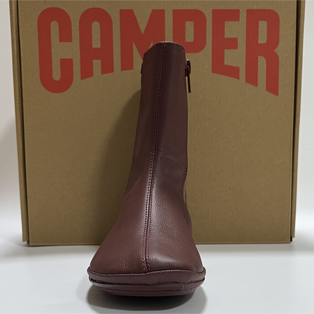 新品 Camper Right Nina カンペール レザーブーツ バーガンディ
