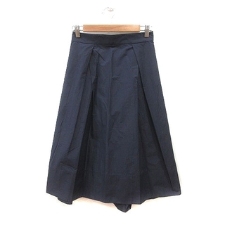 DRESSTERIOR スカート フレア ロング丈 コットン 日本製 紺 36