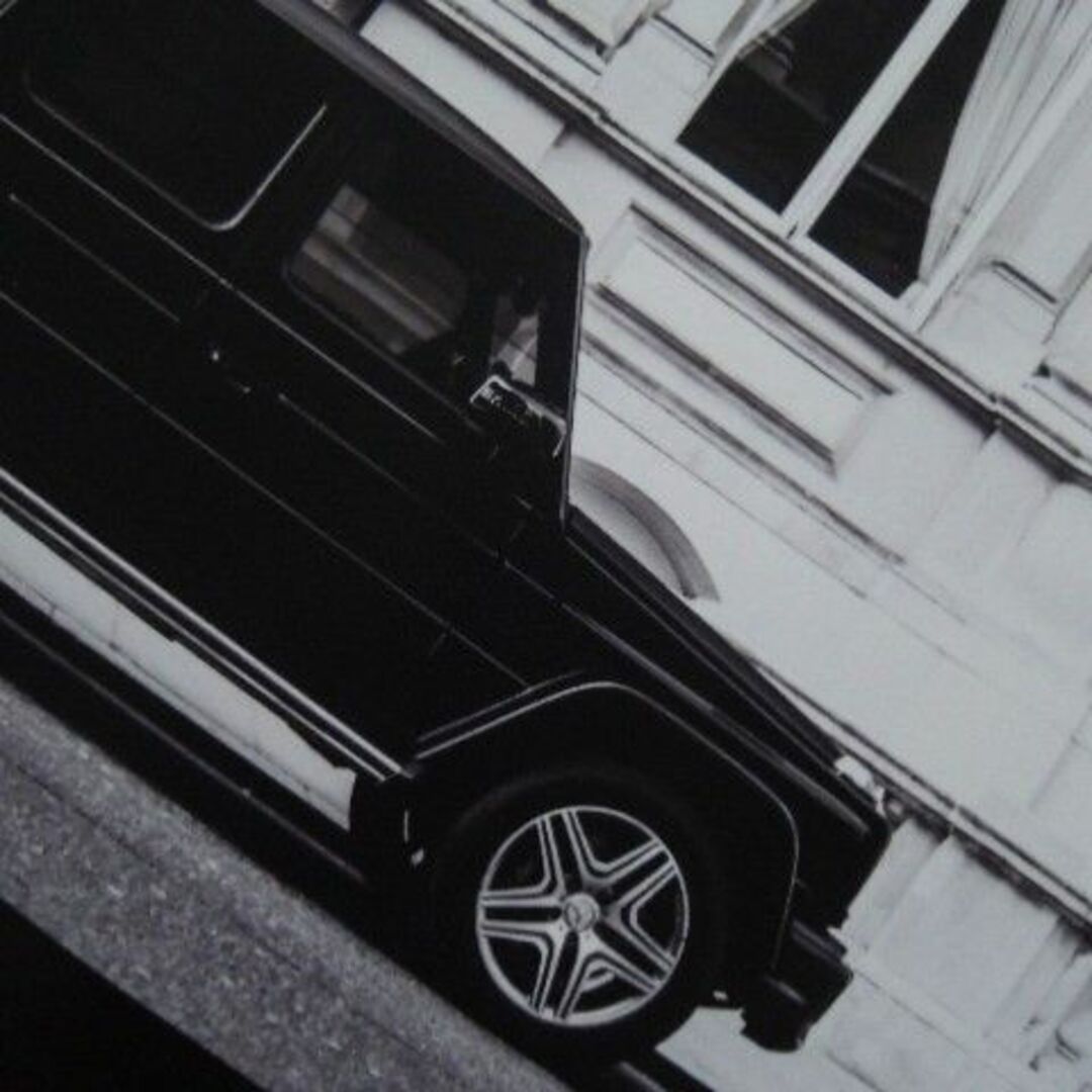 A4 額付き ポスター Benz ゲレンデ Gクラス 白黒 ベンツフォトの通販