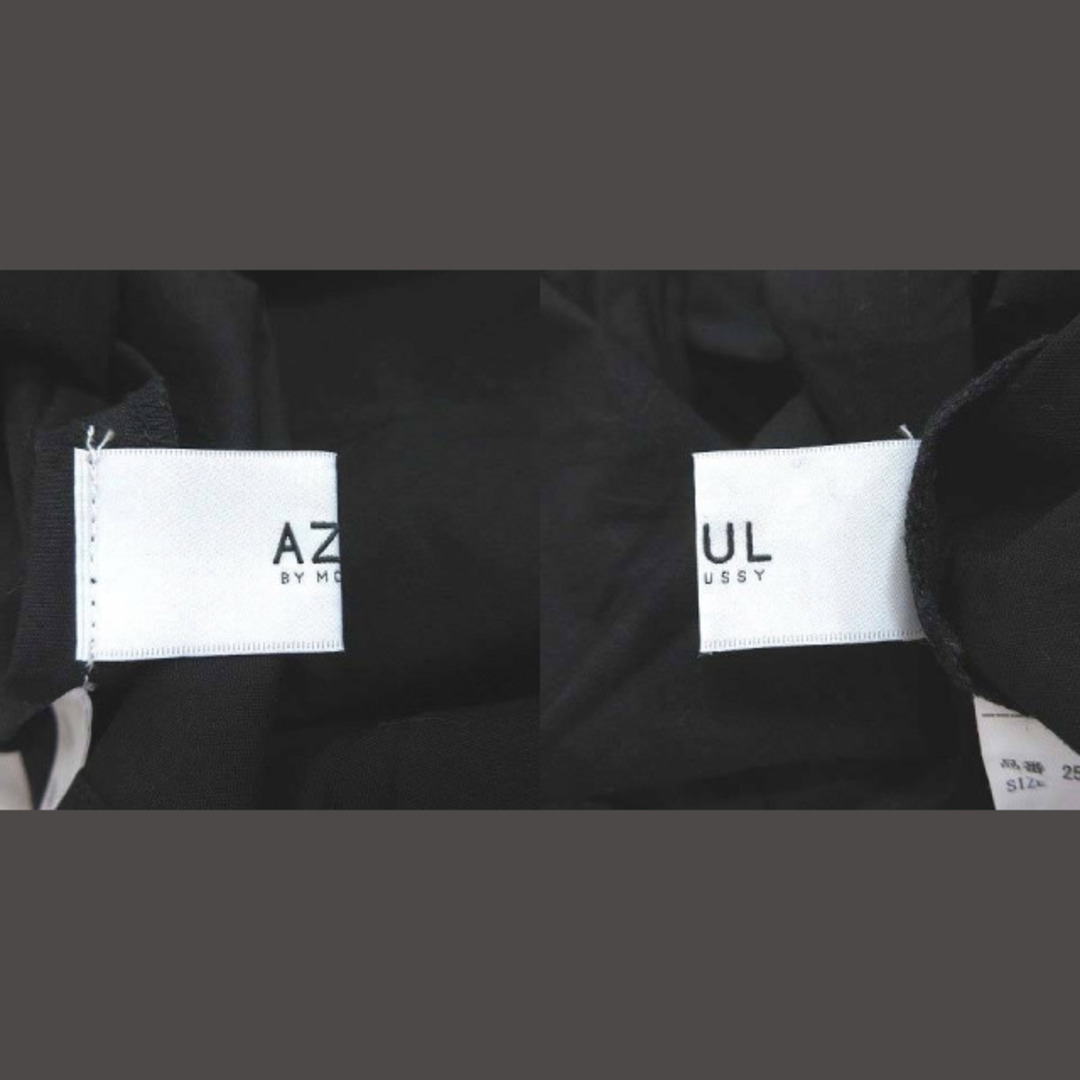 AZUL by moussy(アズールバイマウジー)のアズールバイマウジー シャツ オフショルダー 七分袖 切替 レース M 黒 レディースのトップス(その他)の商品写真