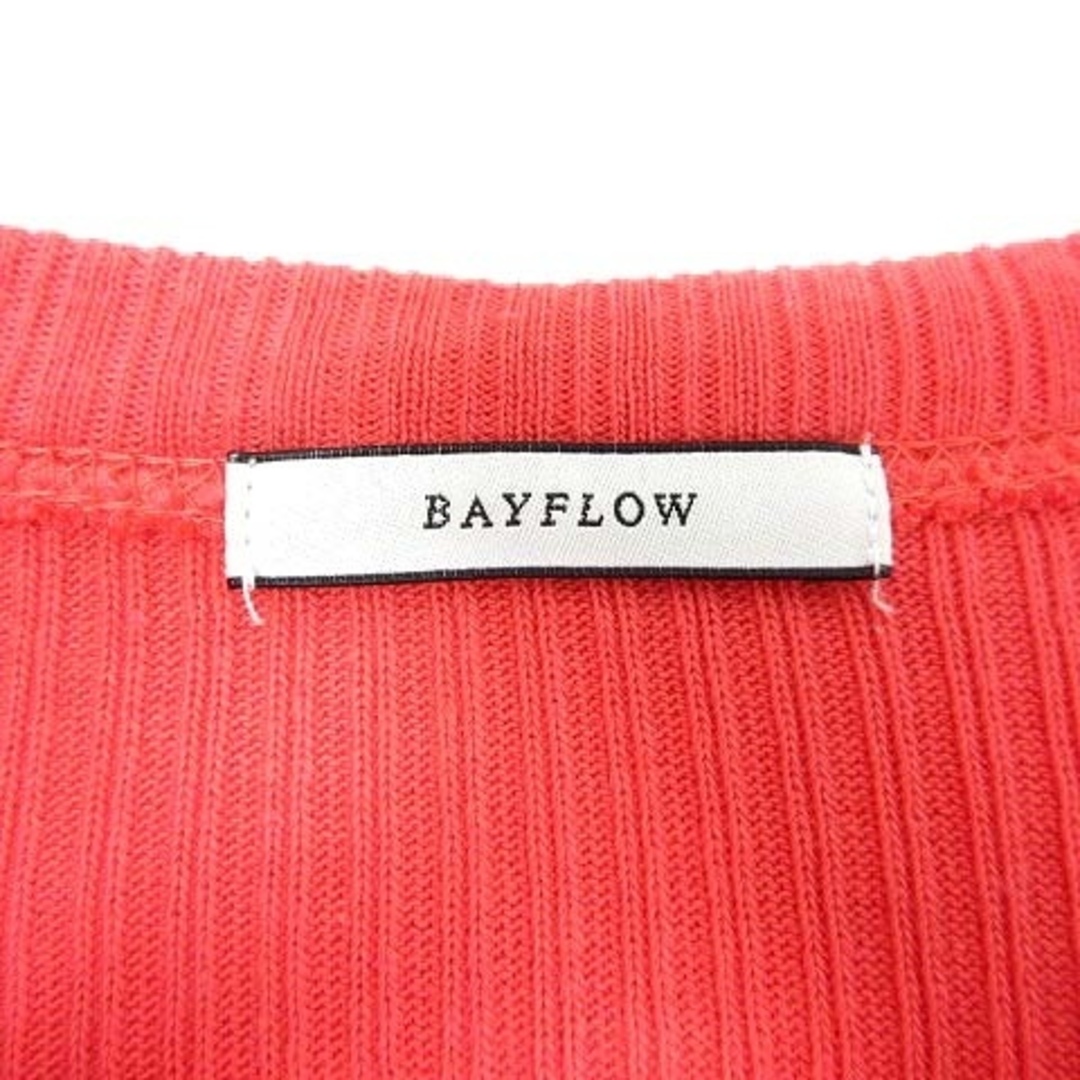 BAYFLOW(ベイフロー)のBAYFLOW カーディガン ニット ドルマンスリーブ 長袖 3 赤 朱色 レディースのトップス(カーディガン)の商品写真
