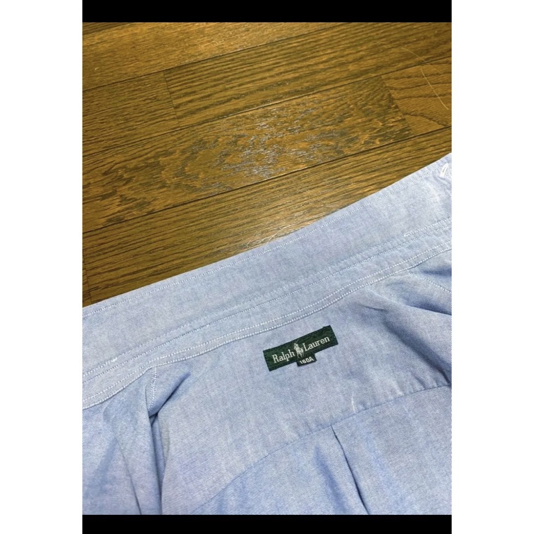 Ralph Lauren(ラルフローレン)のラルフローレン 半袖 ボタンダウン シャツ サックスブルー S M NO1379 メンズのトップス(シャツ)の商品写真