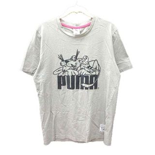 プーマ(PUMA)のプーマ Tシャツ 半袖 クルーネック ロゴ アニマル フロッキー XS グレー(Tシャツ/カットソー(半袖/袖なし))