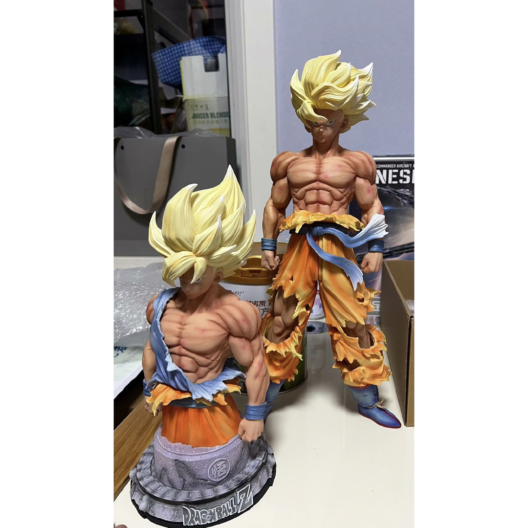 ドラゴンボール　孫悟空　スーパーサイヤ人 ガレージキット　フィギュア2体セット