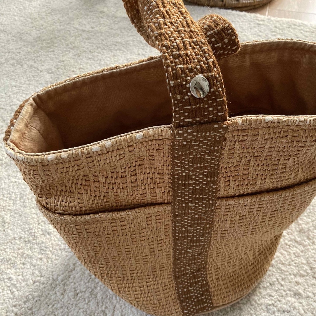 HERMES - 素材超希少!エルメス カゴバッグ サクソータムール の HERMES - 素材超希少!エルメス カゴバッグ サクソータムール の