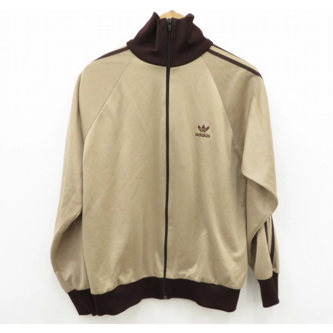 adidas 1980年代 デサント社製 トラックジャケット ベージュ-