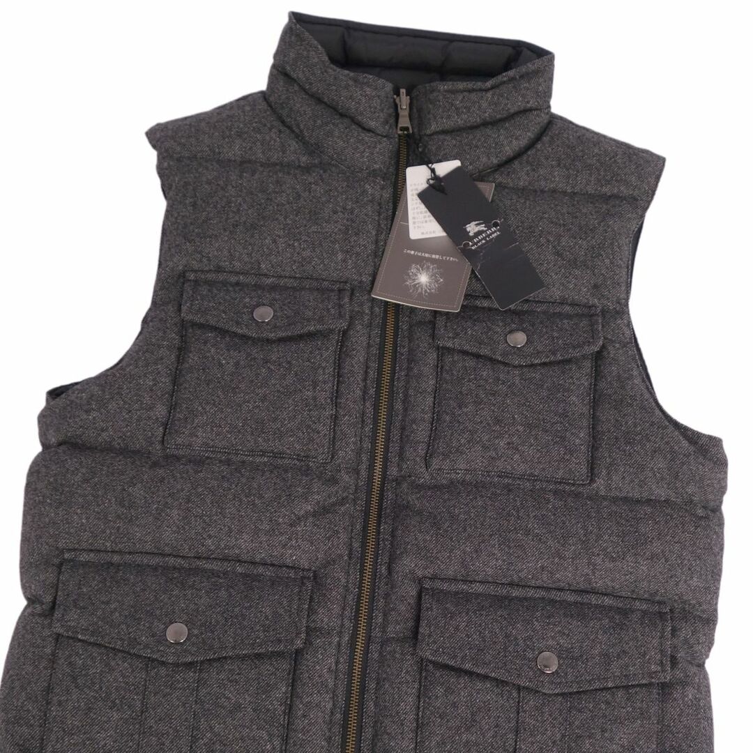 未使用 バーバリー ブラックレーベル BURBERRY BLACK LABEL ベスト ダウンベスト リバーシブル アウター メンズ L グレー/ブラック 未使用 バーバリー ブラックレーベル BURBERRY BLACK LABEL ベスト ダウンベスト リバーシブル アウター メンズ L グレー/ブラック