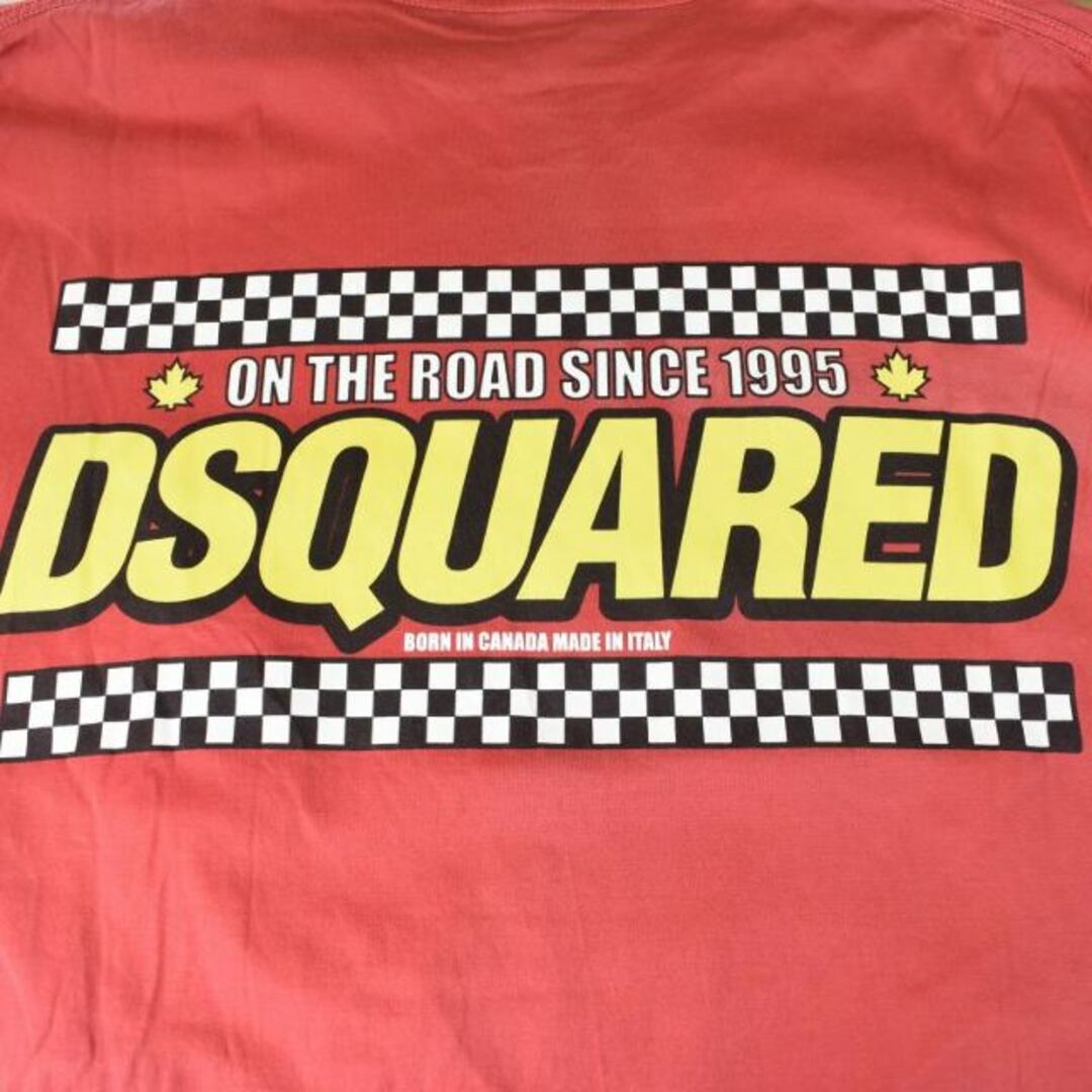 DSQUARED2(ディースクエアード)のディースクエアード Tシャツ クルーネック ポケット プリント XL 赤 レッド メンズのトップス(Tシャツ/カットソー(半袖/袖なし))の商品写真