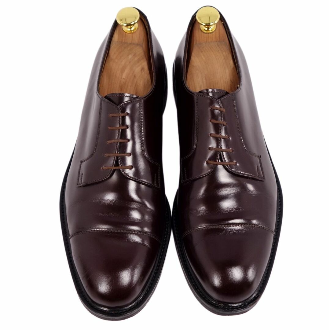 Vintage グッチ GUCCI レザーシューズ ダービーシューズ ストレートチップ カーフレザー 革靴 メンズ 42E(27cm相当) ブラウン