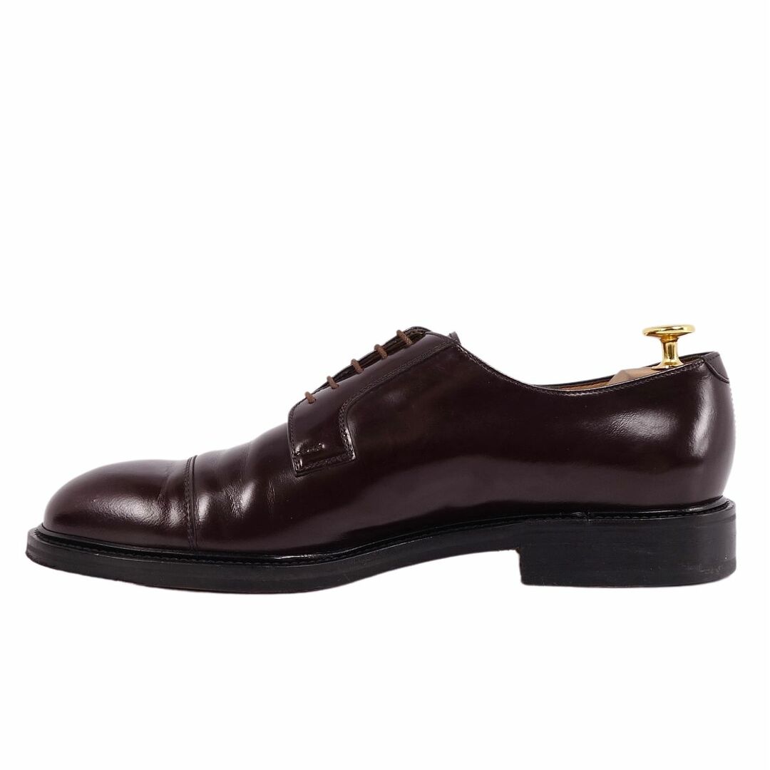 Vintage グッチ GUCCI レザーシューズ ダービーシューズ ストレートチップ カーフレザー 革靴 メンズ 42E(27cm相当) ブラウン