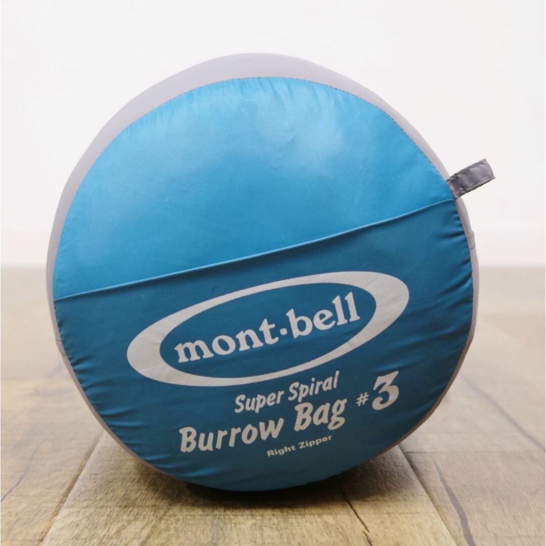 モンベル mont-bell スーパースパイラル バロウバック 3 R/ZIP 1121219 マミー型 シュラフ 寝袋 寝具 登山 キャンプ  アウトドア