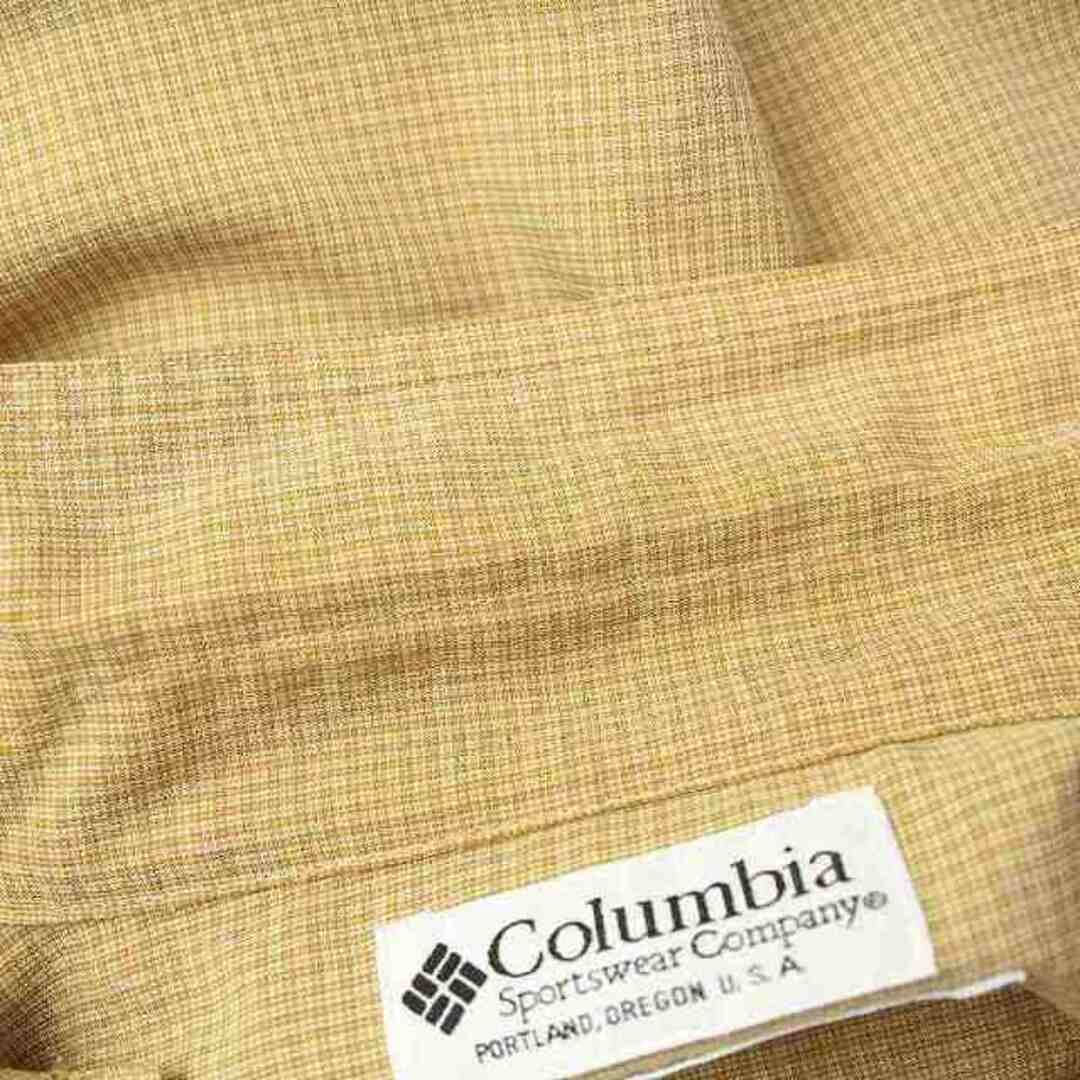 Columbia(コロンビア)のコロンビア カジュアル シャツ 長袖 レギュラーカラー チェック L ベージュ メンズのトップス(シャツ)の商品写真