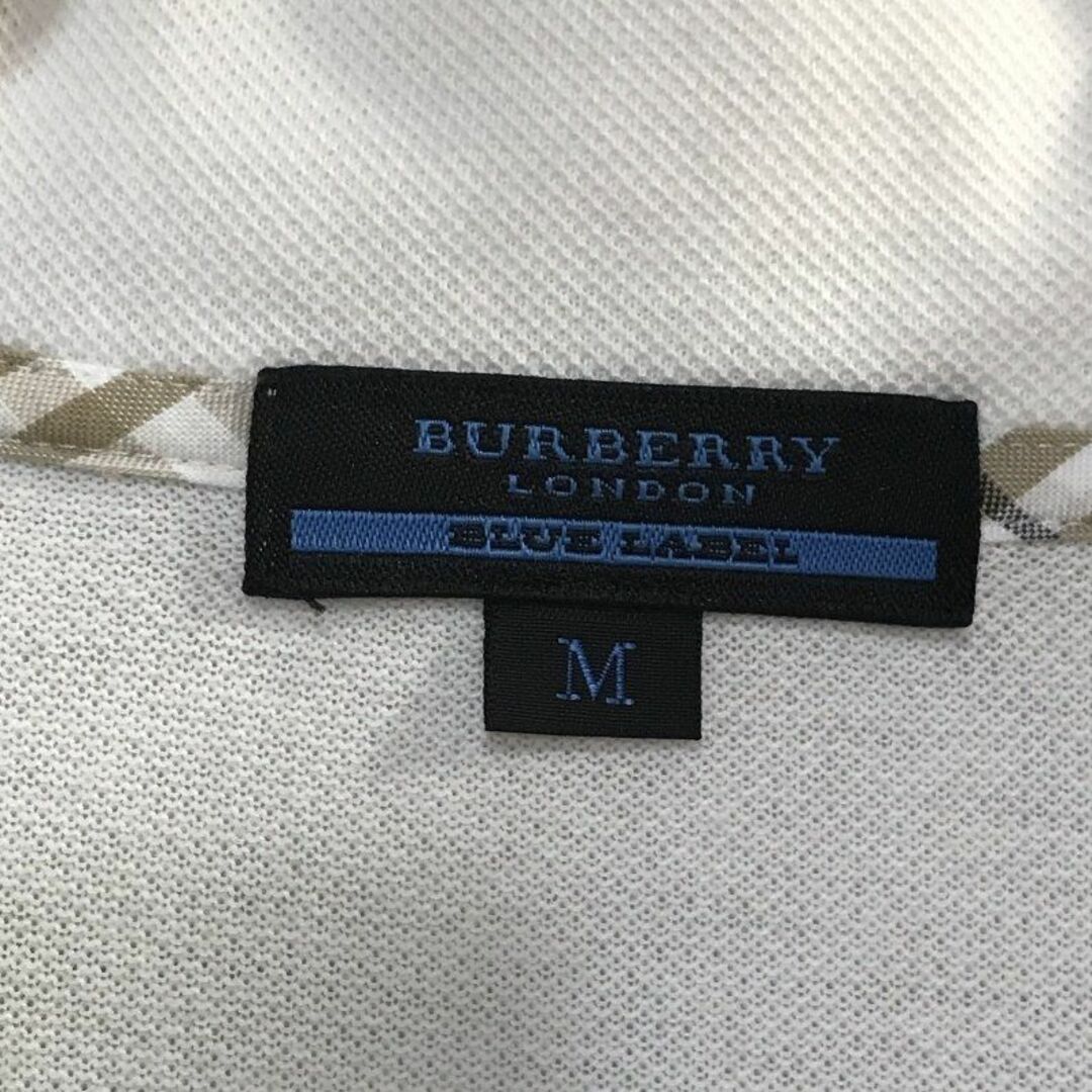 BURBERRY BLUE LABEL(バーバリーブルーレーベル)のバーバリーブルーレーベル　ポロシャツ エポレット 白　M レディースのトップス(ポロシャツ)の商品写真