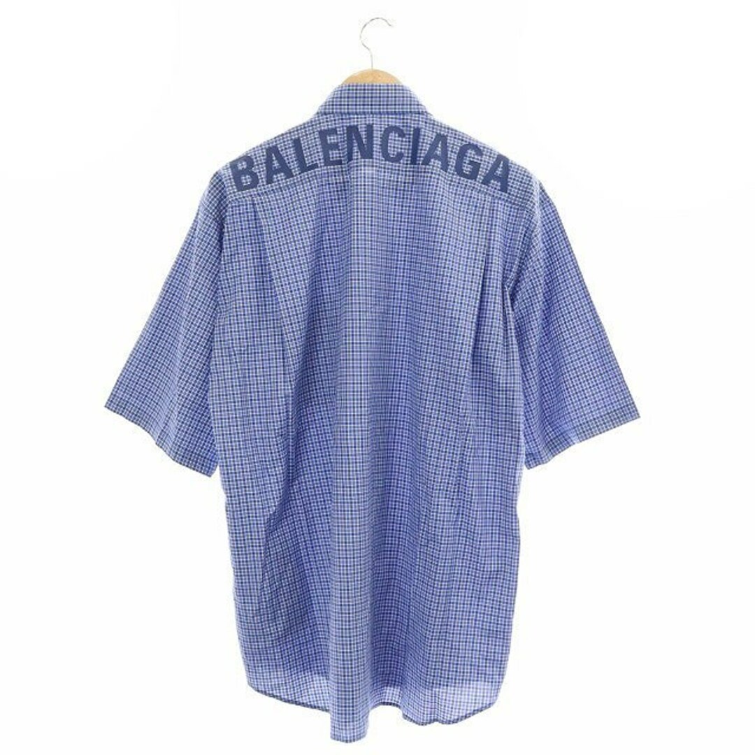 Balenciaga - バレンシアガ バックロゴ オーバーサイズ チェックシャツ ...