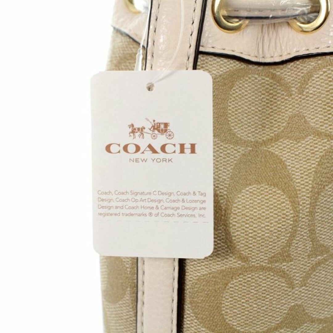 未使用級✨COACH 2way ショルダーバッグ　ベージュ　オールレザー