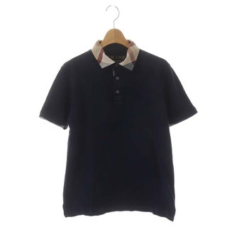 ブラックレーベルクレストブリッジ(BLACK LABEL CRESTBRIDGE)のブラックレーベルクレストブリッジ 半袖 チェック カノコ ポロシャツ M 紺(ポロシャツ)